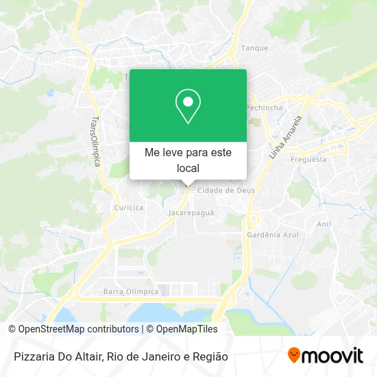 Pizzaria Do Altair mapa