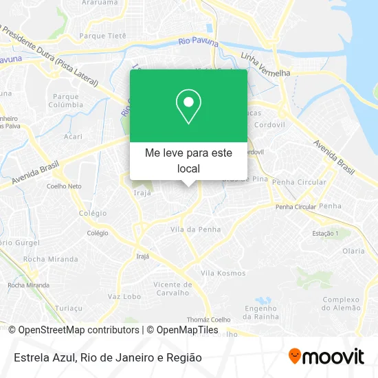 Estrela Azul mapa