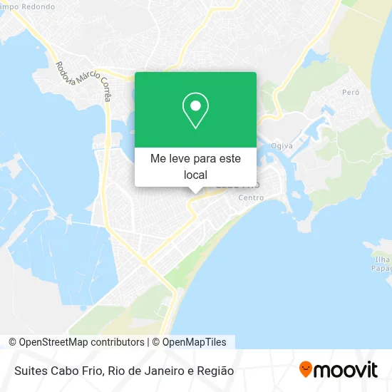 Suites Cabo Frio mapa