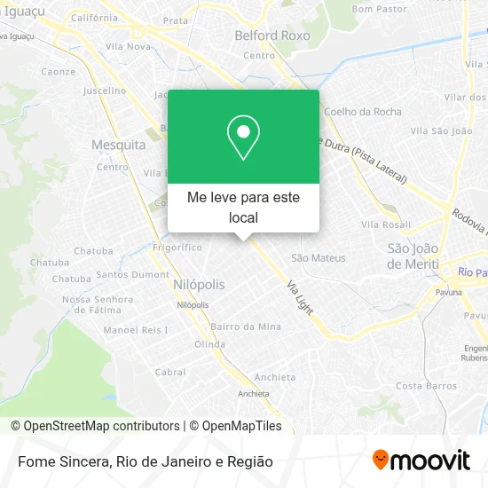 Fome Sincera mapa