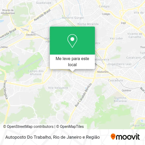 Autoposto Do Trabalho mapa