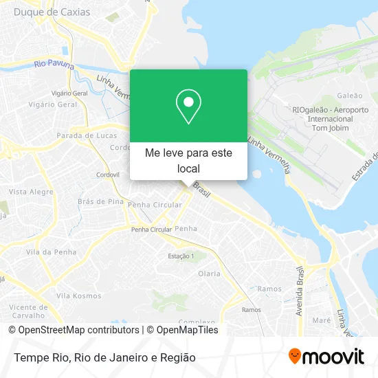 Tempe Rio mapa