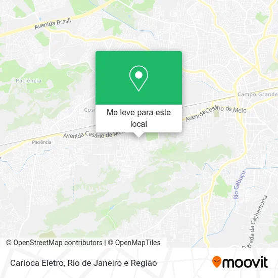 Carioca Eletro mapa