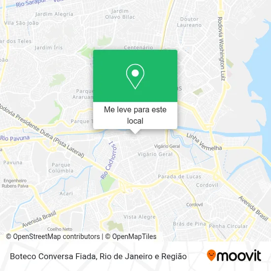 Boteco Conversa Fiada mapa