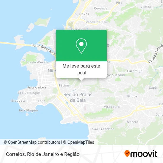 Correios mapa