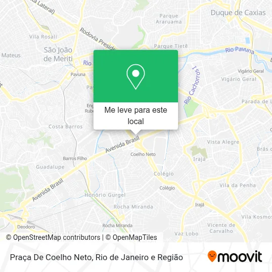 Praça De Coelho Neto mapa