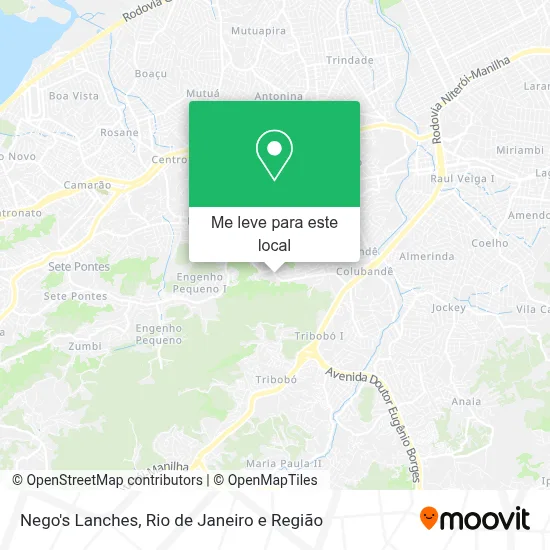 Nego's Lanches mapa