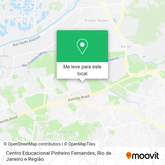 Centro Educacional Pinheiro Fernandes mapa