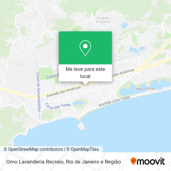 Omo Lavanderia Recreio mapa