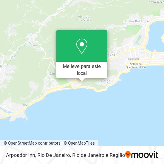 Arpoador Inn, Rio De Janeiro mapa