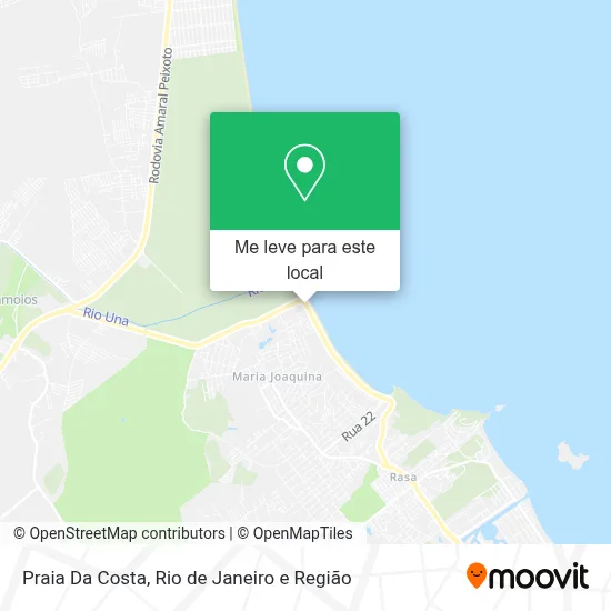 Praia Da Costa mapa