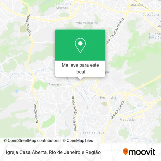 Igreja Casa Aberta mapa