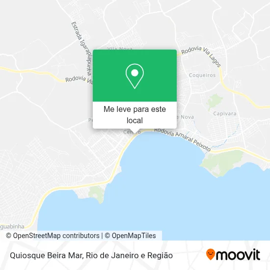 Quiosque Beira Mar mapa