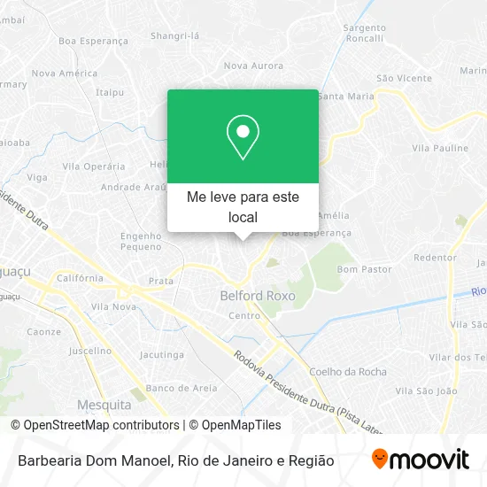 Barbearia Dom Manoel mapa