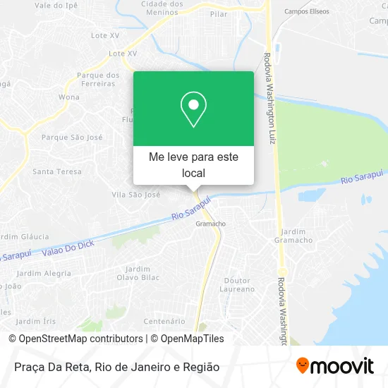 Praça Da Reta mapa