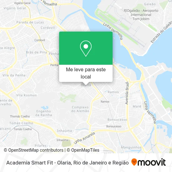 Academia Smart Fit - Olaria mapa