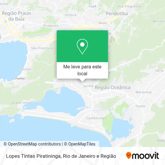 Lopes Tintas Piratininga mapa