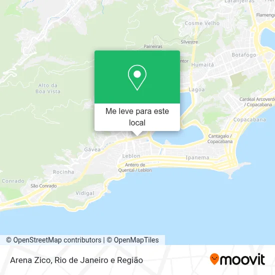 Arena Zico mapa