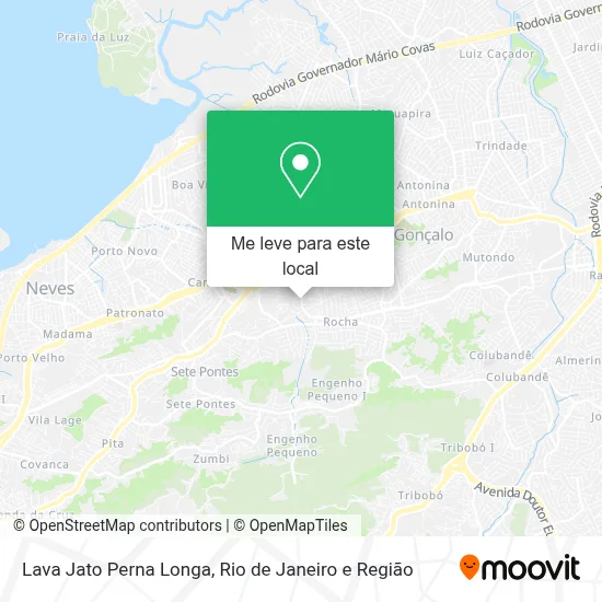 Lava Jato Perna Longa mapa