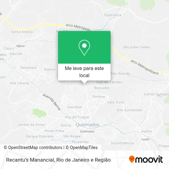 Recantu's Manancial mapa