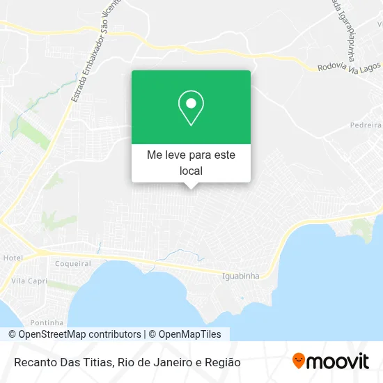 Recanto Das Titias mapa