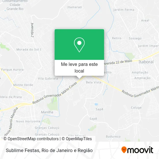 Sublime Festas mapa