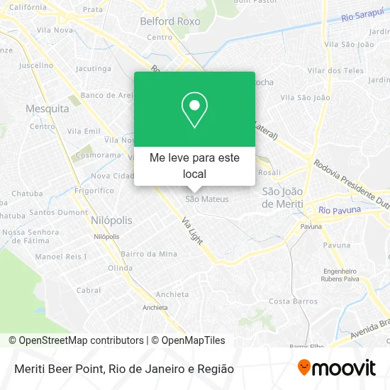 Meriti Beer Point mapa