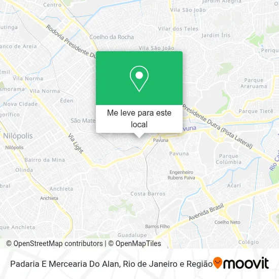 Padaria E Mercearia Do Alan mapa