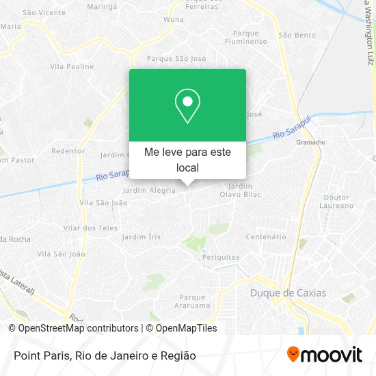 Point Paris mapa