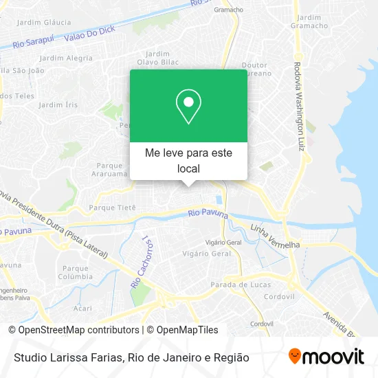 Studio Larissa Farias mapa