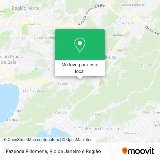 Fazenda Fillomena mapa