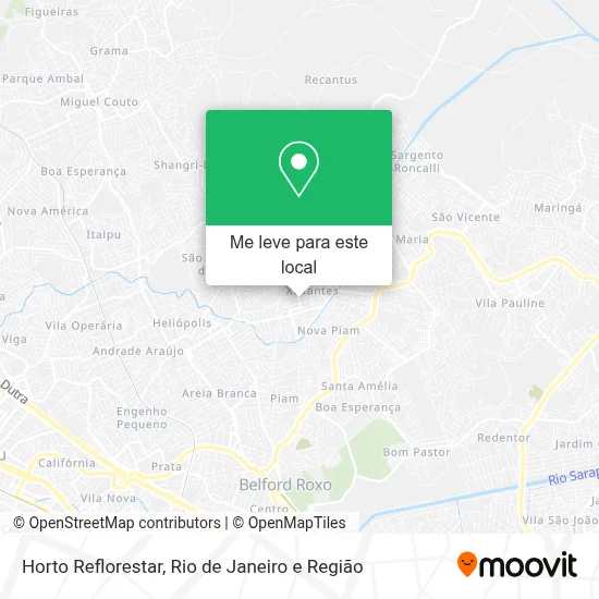 Horto Reflorestar mapa