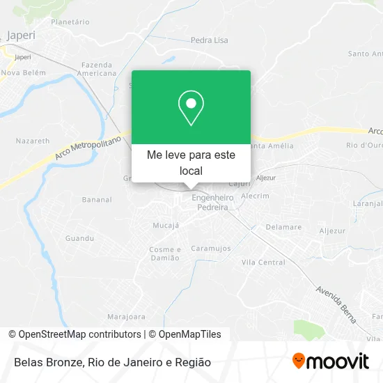 Belas Bronze mapa