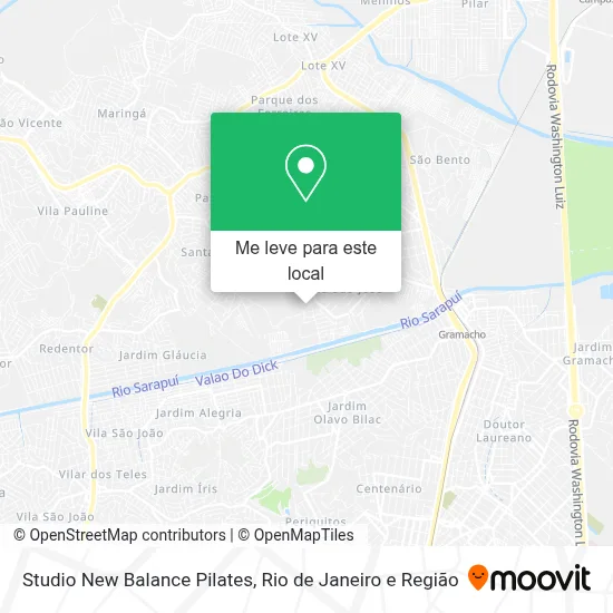 Studio New Balance Pilates mapa