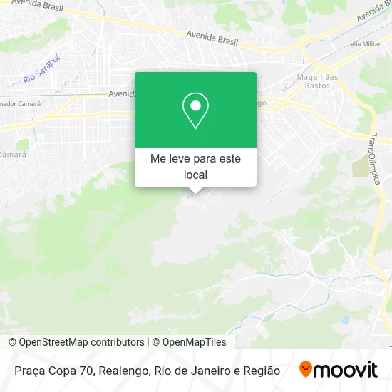 Praça Copa 70, Realengo mapa
