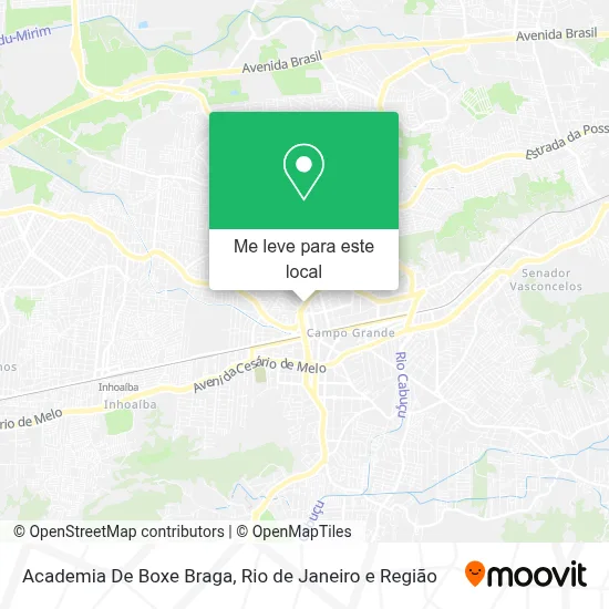 Academia De Boxe Braga mapa