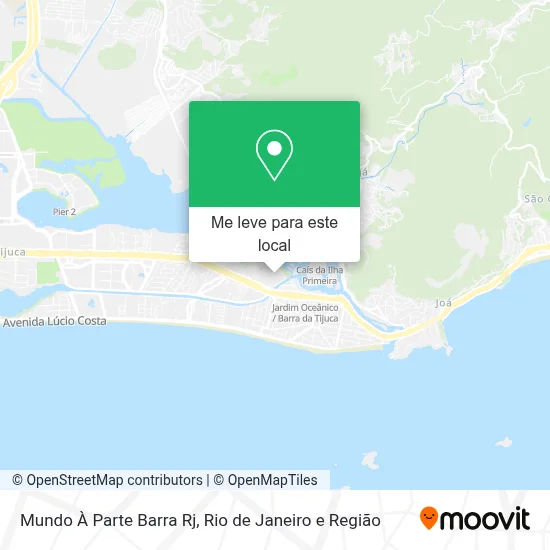 Mundo À Parte Barra Rj mapa