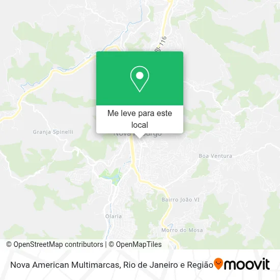 Nova American Multimarcas mapa