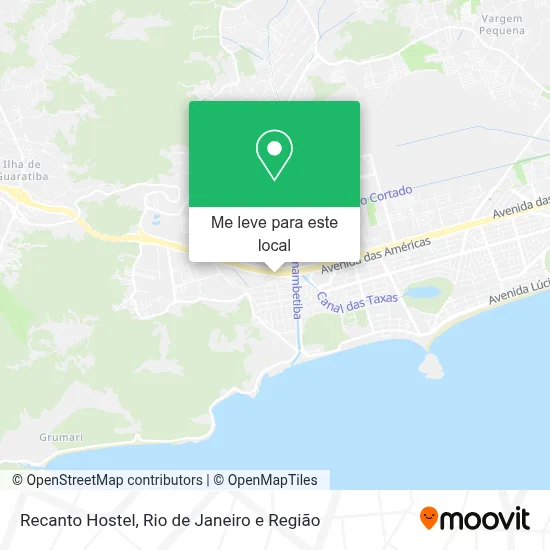 Recanto Hostel mapa