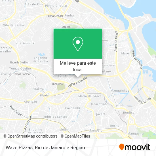 Waze Pizzas mapa