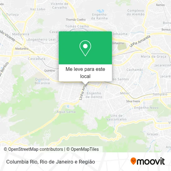 Columbia Rio mapa