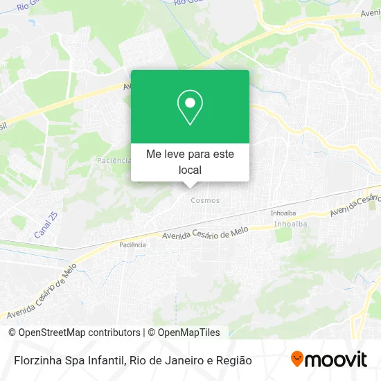 Florzinha Spa Infantil mapa