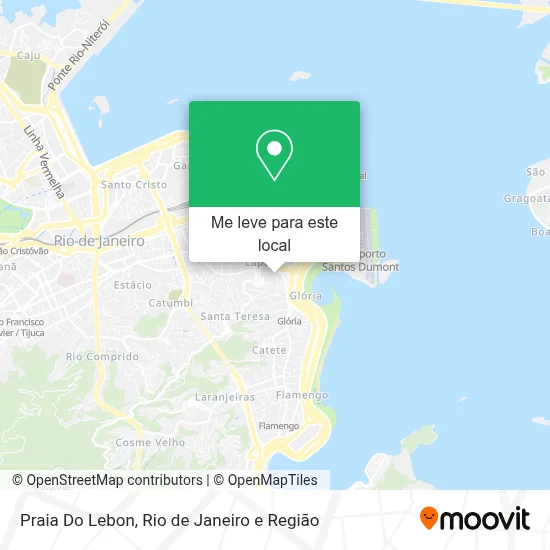 Praia Do Lebon mapa