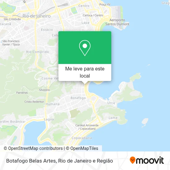 Botafogo Belas Artes mapa