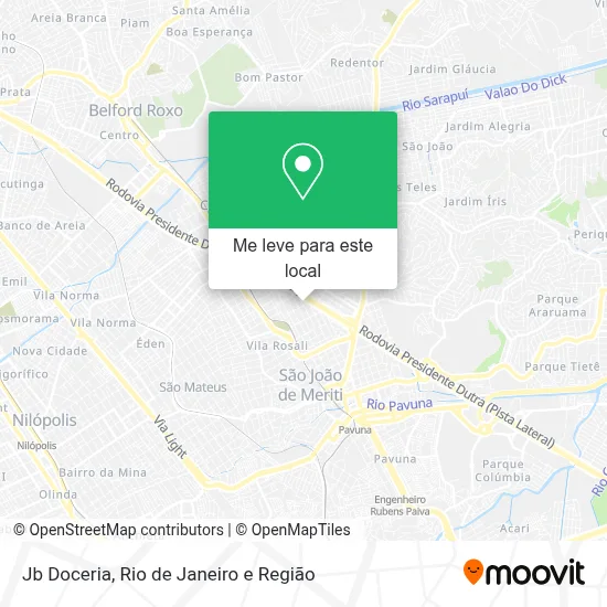Jb Doceria mapa