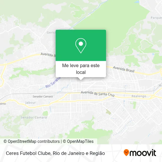 Ceres Futebol Clube mapa