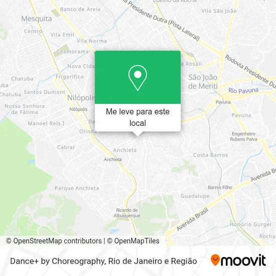 Dance+ by Choreography mapa