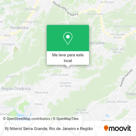 Rj Niteroi Serra Grande mapa