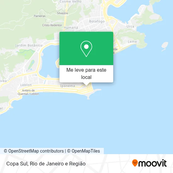 Copa Sul mapa