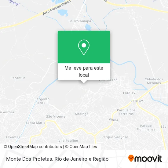 Monte Dos Profetas mapa